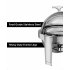 US GARVEE 6QT Chafing Dish Buffet Set Roll Top Buffet Server Commercial Chafer Full Size Pan