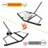 US GARVEE 74 Inch ATV Drag Harrow with 2 Adjustable Bars Driveway Drag Grader for Landscape Leveling