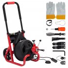 US GARVEE 75Ft x 1/2 Inch Drain Cleaner Machine Auto-feed Electric Drain Auger