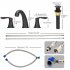 US GARVEE 8 Inch Bathroom Faucets For Sink 3 Hole Bronze Bathroom Faucet