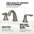 US GARVEE 8 Inch Bathroom Faucets for Sink 3 Hole Widespread Grey Bathroom Faucet