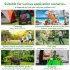 US GARVEE 8 inch All Terrain Wheels Collapsible Outdoor Camping Wagon  Iron Folding Table top 4 Plate mats without brakes