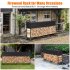 US GARVEE 8FT Firewood Rack Outdoor Firewood Rack Outdoor with Cover for Fireplace Wood Storage