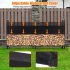 US GARVEE 8FT Firewood Rack Outdoor Firewood Rack Outdoor with Cover for Fireplace Wood Storage