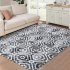 US GARVEE 8x10 Area Rug Modern Geometric Machine Washable Area Rug for Living Room Bedroom Contemporary Moroccan Non Slip Stain Resistant Accent Rug Carpet for 