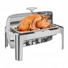 US GARVEE 9QT Chafing Dish Buffet Set Stainless Steel Roll Top Buffet Server