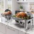 US GARVEE 9QT Chafing Dish Buffet Set Stainless Steel Roll Top Buffet Server
