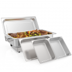 US GARVEE 9QT Electric Chafing Dish Set Stainless Steel Full-size Chafer Food Warmer