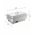 US GARVEE 9QT Electric Chafing Dish Set Stainless Steel Full size Chafer Food Warmer