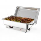 US GARVEE 9QT Electric Chafing Dish Set Stainless Steel Full-size Chafer Food Warmer