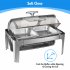 US GARVEE 9QT Visible Roll Top Chafing Dish Buffet Set Stainless Steel Buffet Servers And Warmers For Party