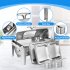 US GARVEE 9QT Visible Roll Top Chafing Dish Buffet Set Stainless Steel Buffet Servers And Warmers For Party