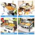 US GARVEE 9QT Visible Roll Top Chafing Dish Buffet Set Stainless Steel Buffet Servers And Warmers For Party