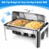 US GARVEE 9QT Visible Roll Top Chafing Dish Buffet Set Stainless Steel Buffet Servers And Warmers For Party
