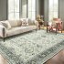 US GARVEE 9x12 Rug for Living Room Washable Rug Non Slip Boho Rug Floor Mats Throw Rugs for Dining Room Oriental Carpet Stain Resistant No Shedding Classroom Of