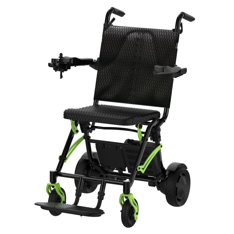 US GARVEE Adult Portable Power Wheelchair Lightweight and Foldable Brushless Dual Motors