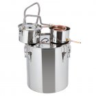 US GARVEE Alcohol Still Stainless Steel Water Alcohol Distiller Copper Tube Home Brewing Kit