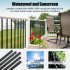 US GARVEE Aluminum Deck Balusters Flat Straight Grooved Porch Railing for Staircase Deck