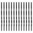US GARVEE Aluminum Deck Balusters Flat Straight Grooved Porch Railing for Staircase Deck