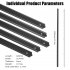 US GARVEE Aluminum Deck Balusters Flat Straight Grooved Porch Railing for Staircase Deck
