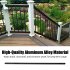 US GARVEE Aluminum Deck Balusters Flat Straight Grooved Porch Railing for Staircase Deck
