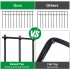 US GARVEE Animal Barrier Fence 24x15in No Dig Fence Underground Decorative Garden Fencing Metal Fences