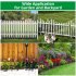 US GARVEE Animal Barrier Fence 24x15in No Dig Fence Underground Decorative Garden Fencing Metal Fences
