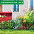 US GARVEE Animal Barrier Fence 24x15in No Dig Fence Underground Decorative Garden Fencing Metal Fences