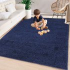 US GARVEE Area Rug 9x12 Shag Rug Extra Large Living Room Rug Non Slip Plush Dining Room Rug Soft Shaggy Carpet for Kids Nursery Girls Boys Room Non Shedding Throw Bedroom Rug Modern Home Decor Rugs, Navy