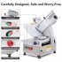 US GARVEE Automatic Meat Slicer 550W Deli Slicer with 12 Inch Carbon Steel Blade Meat Slicer Machine