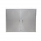 US GARVEE BBQ Access Door Grill Door Double Door Brushed Stainless Steel Outdoor Kitchen Doors