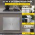 US GARVEE BBQ Access Door Grill Door Double Door Brushed Stainless Steel Outdoor Kitchen Doors