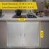 US GARVEE BBQ Access Door Grill Door Double Door Brushed Stainless Steel Outdoor Kitchen Doors