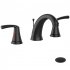 US GARVEE Bathroom Faucet 3 Hole 8 inch Widespread Bathroom Black With UPC Supply Lines