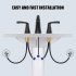 US GARVEE Bathroom Faucet 3 Hole 8 inch Widespread Bathroom Black With UPC Supply Lines