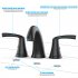US GARVEE Bathroom Faucet 3 Hole 8 inch Widespread Bathroom Black With UPC Supply Lines