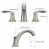 US GARVEE Bathroom Sink Faucet Faucet For Bathroom Sink Widespread Brushed Nickel Bathroom Faucet 3 Hole