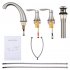 US GARVEE Bathroom Sink Faucet Faucet For Bathroom Sink Widespread Brushed Nickel Bathroom Faucet 3 Hole
