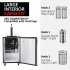 US GARVEE Beer Kegerator Single Tap Draft Beer Dispenser Full Size Keg Refrigerator With Shelves silver
