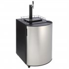 US GARVEE Beer Kegerator Single Tap Draft Beer Dispenser Full Size Keg Refrigerator With Shelves silver