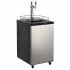 US GARVEE Beer Kegerator  Dual Tap Draft Beer Dispenser  Full Size Stainless Steel Keg Refrigerator With Drip Tray  CO2 Cylinder  32  F  50  F Temperature Control