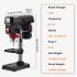 US GARVEE Benchtop Drill Press 2 5Amp 8 Inch Tiltling Tabletop Drilling Machine for Wood