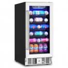 US GARVEE Beverage Refrigerator 115 Cans Capacity Small Beverage Cooler with Temperature Control