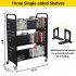 US GARVEE Book Cart 200LBS Library Cart Rolling Book Cart with 4 Inch Lockable Wheels for Libraries