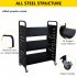 US GARVEE Book Cart 200LBS Library Cart Rolling Book Cart with 4 Inch Lockable Wheels for Libraries