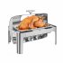 US GARVEE Buffet Set 9QT Stainless Steel Food Warmer with Transparent Window