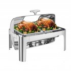 US GARVEE Buffet Set 9QT Stainless Steel Food Warmer with Transparent Window