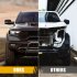US GARVEE Bull Bar Front Grille Brush Push Bumper Guard With Skid Plate Compatible For 2019 2022 Ram 1500