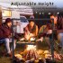 US GARVEE Campfire Swing Grill Campfire Cooking Stand Adjustable Cookware Hanging Rack