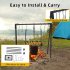 US GARVEE Campfire Swing Grill Campfire Cooking Stand Adjustable Cookware Hanging Rack